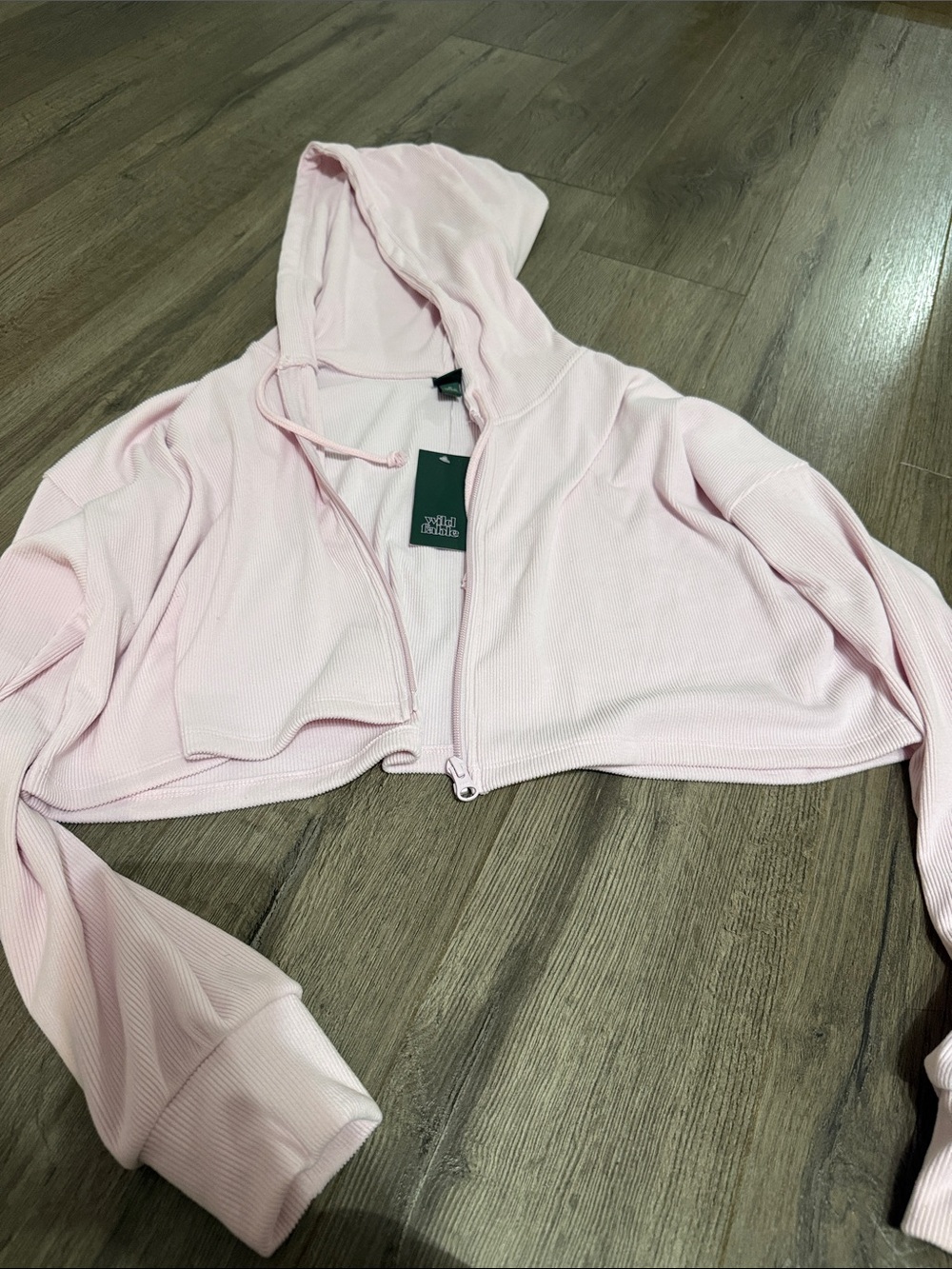 Target pink cropped jacket M NWT